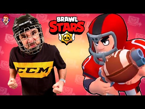 Видео: Top Rob в Brawl Stars. Я теперь Тач Даун Булл ! Играю новым бравлером в хоккейном шлеме.
