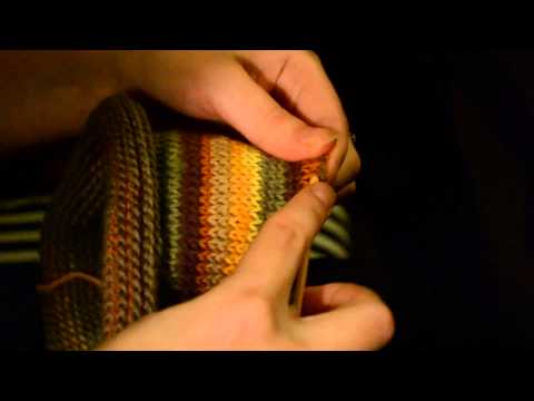 Видео: Тунисское вязание по кругу от двух мотков. Видео со встречи Ярнии. 09.01.2015