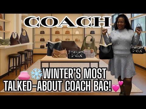 Видео: Зимняя коллекция сумок Coach 2025 | Новая коллекция овчины в Dillard’s + Обзор Coach