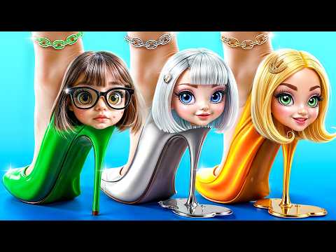 Видео: Моя подруга - призрак! Девушка Серебро vs девушка Золото! Экстремальное преображение!