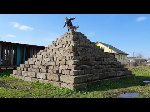 Видео: Перемещаю строительные блоки! Строю пирамиду!