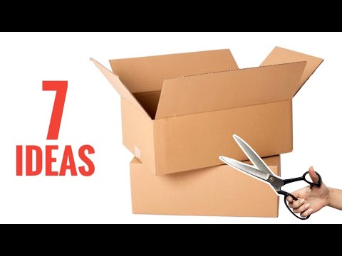 Видео: 7 идей! Посмотрите, что можно сделать из картона!