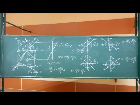 Видео: Сопротивление материалов. Лекция 13 (косой изгиб, внецентренное растяжение/сжатие).