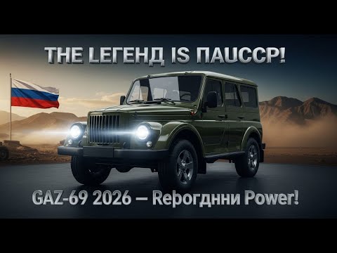 Видео: 🚙 НОВЫЙ ГАЗ-69 2026! ЛЕГЕНДА СОВЕТСКОГО ВНЕДОРОЖНИКА ВЕРНУЛАСЬ 😱🔥 МОЩЬ, СТИЛЬ И ХАРАКТЕР!