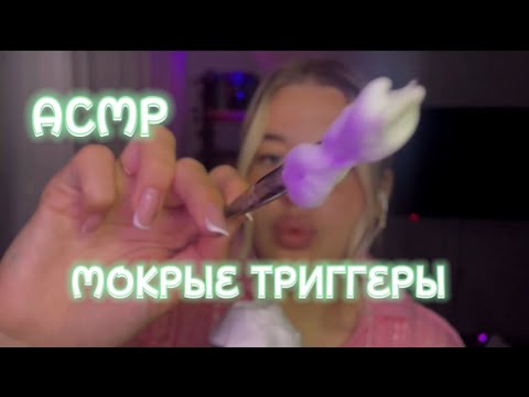 Видео: АСМР мокрые 💦 ТРИГГЕРЫ…ТЫ 100% уснешь 💤