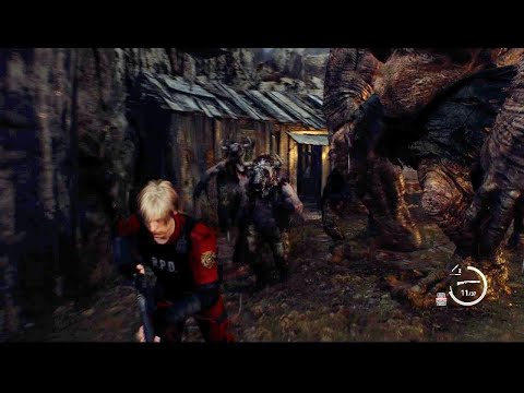 Видео: Resident Evil 4 Remake. RAGE AI + 3x ENEMIES - Лютое озеро. Сплошная говядина и поросятина #2