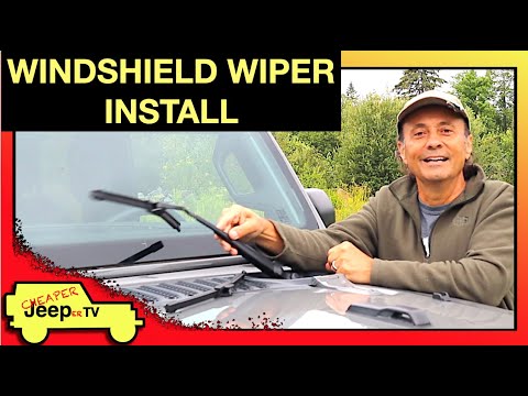 Видео: Снятие и установка щетки стеклоочистителя | Jeep Wrangler