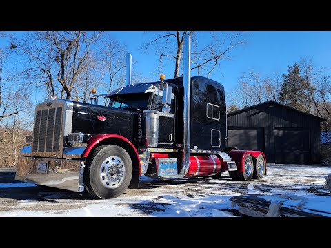 Видео: Легендарный американский тягач 1999 peterbilt 379.  Завершение реставрации.