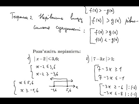 Видео: Нерівності з модулем