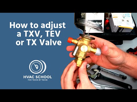 Видео: Как отрегулировать клапан TXV, TEV или TX