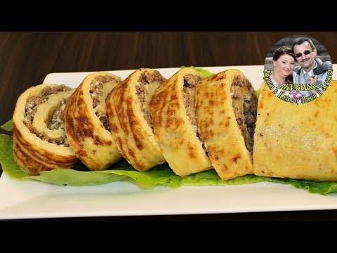 Видео: КАРТОФЕЛЬНЫЙ РУЛЕТ С ВКУСНОЙ НАЧИНКОЙ.  Нежный и очень вкусный.