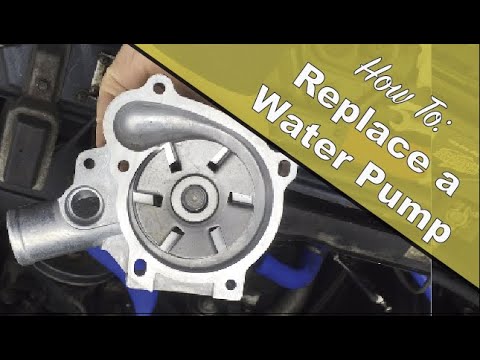 Видео: Как установить водяной насос — Volvo 240 B230F