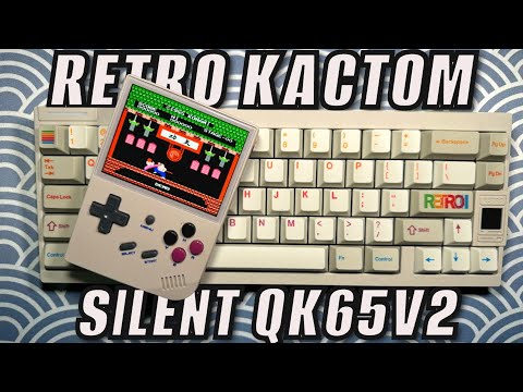 Видео: ТИХИЙ РЕТРО КАСТОМ QK65v2 Кастомная механическая клавиатура QwertyKeys QK65v2 + Gazzew Boba U4