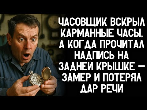 Видео: Часовщик вскрыл карманные часы, а когда прочитал надпись на задней крышке — потерял дар речи