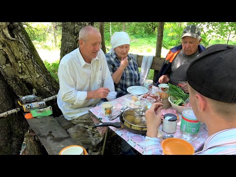 Видео: Наши славные покосы продолжаются. К нам приехали гости