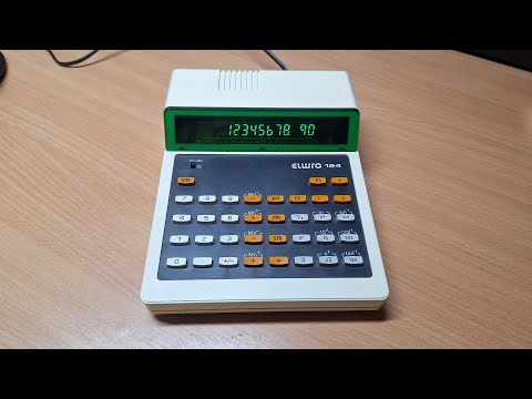 Видео: Польский калькулятор Elwro 184 (1989) | Polish scientific calculator