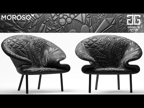 Видео: №95. Моделирование дивана и кресла  "Doodle Moroso" в 3d max и marvelous designer