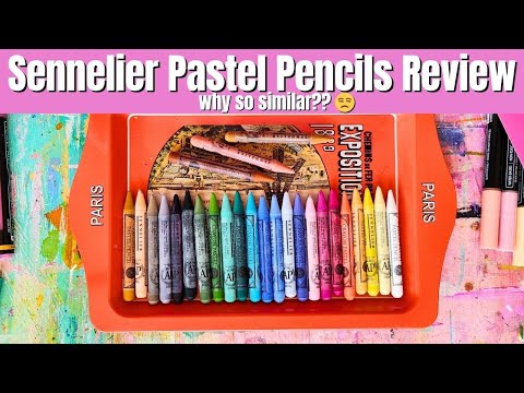 Видео: Обзор пастельных карандашей Sennelier 🎨 Стоят ли они того или просто раздражают?!