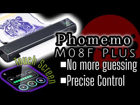 Видео: Обзор термопринтера Phememo M08f Plus Tattoo * Новый бюджетный King