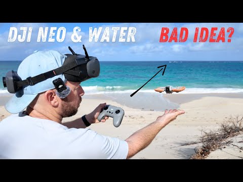 Видео: Новичок в DJI Neo пробует ручное управление FPV над водой