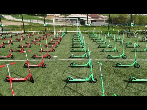 Видео: Награждение  детей велосипедами в с.Ленинаул (Муфтият)