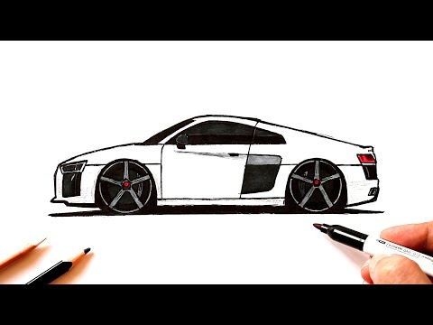 Видео: Как нарисовать Ауди | Ахадов Эльнур