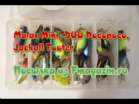 Видео: Новые воблеры на голавля. Malas Mini, DUO Pocopoco, Jackall Footer. Посылка из Fmagazin.ru