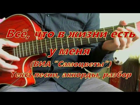 Видео: Всё, что в жизни есть у меня. Текст, аккорды, разбор