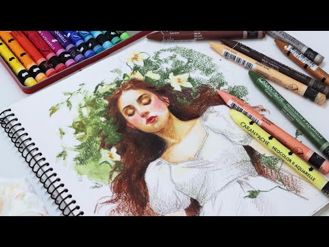 Видео: Первый опыт использования восковой пастели Neocolor II