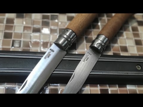 Видео: Opinel 12 Drop point Козья лапка. Обработка, пропитка.