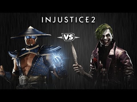 Видео: Injustice 2 - Рейден против Джокера - Intros & Clashes (rus)