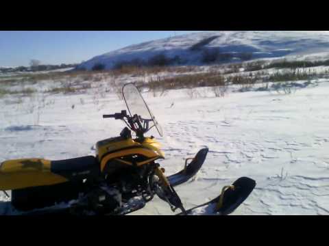 Видео: Снегоход динго т 150 длиный тестдрайв