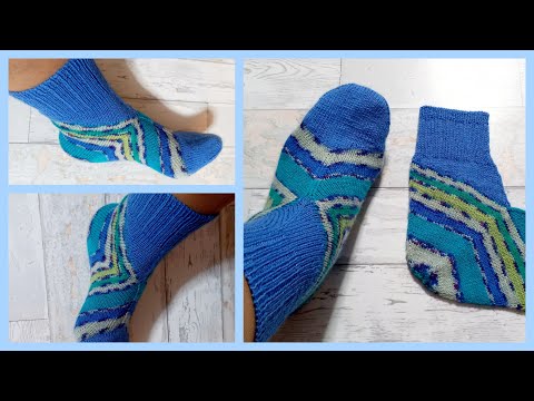 Видео: Носки"БУМЕРАНГ"от пятки-Мой Вариант_МК Часть1