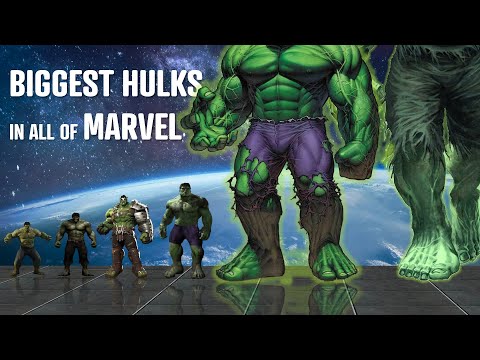 Видео: 10 самых больших версий Халка в Marvel