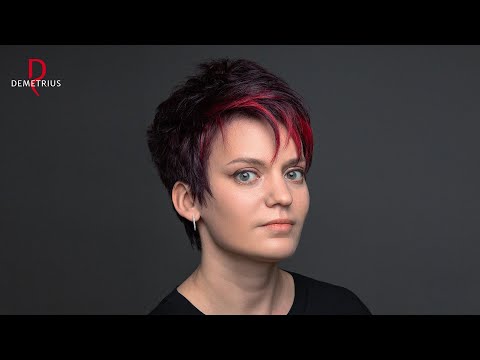 Видео: DEMETRIUS | Женская стрижка ПИКСИ | Стрижка на короткие волосы | Короткая стрижка | pixie cut | ENG