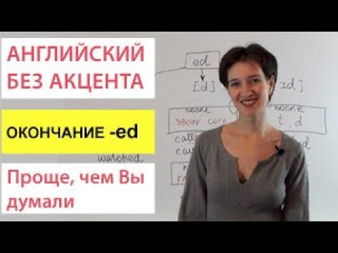 Видео: Окончание –ed. Учимся читать и произносить правильно. Английский без акцента.