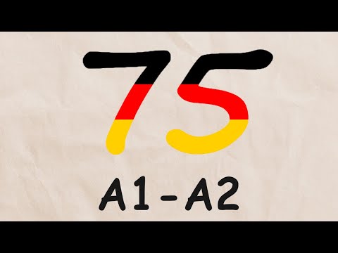 Видео: 75 німецьких слів рівня А1-А2. Німецька з нуля, урок №51