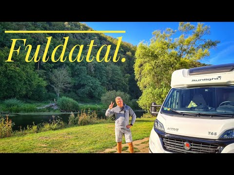 Видео: Велотур по долине реки Фульда.  Германия.