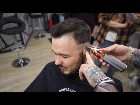 Видео: Classic Side Part  skin Fade Old School Мужские стрижки Плавный переход