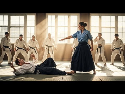 Видео: «Чёрный пояс вызвал уборщицу на бой — но она показала ему, что такое настоящая сила!»