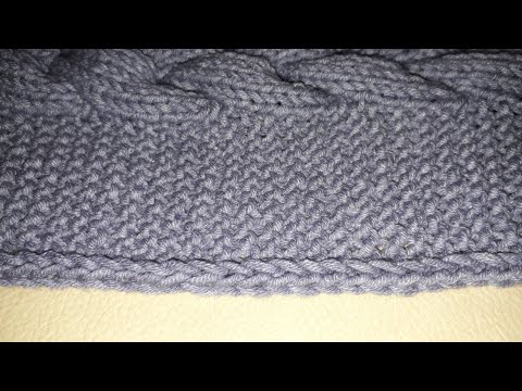 Видео: Утолщённый боковой край спицами. Красивая кромка для формирования краёв полочек, Края шапки👍⬇️