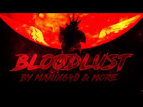 Видео: Я зробив це. Bloodlust by Manix648, Knobbelboy & more 100% (Jump from Bloodbath)| Geometry Dash #13