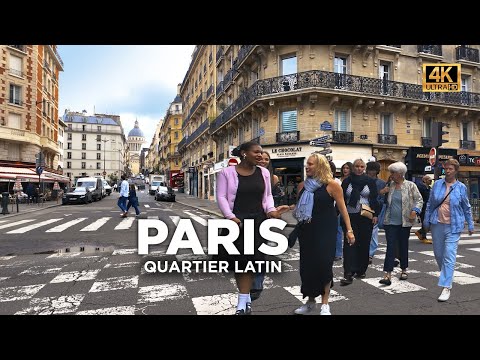 Видео: Прогулка по тайным уголкам Латинского квартала - Пеший тур по Парижу - 4k 60 fps