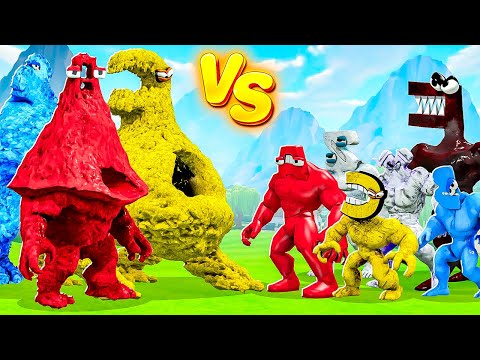 Видео: ТИТАНЫ ГОРЫ АЛФАВИТ ЛОР ПРОТИВ КАЧКОВ ALPHABET LORE В ГАРРИС МОД! (Garry`s Mod)