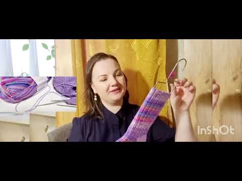 Видео: Носочки ручной работы из пряжи Forza forever 2712.