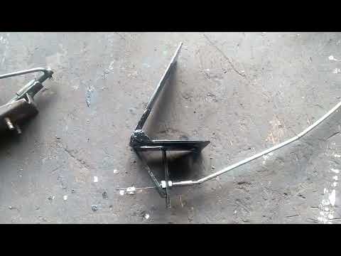 Видео: Педаль газу на міні трактор