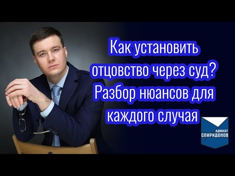 Видео: Как установить отцовство через суд