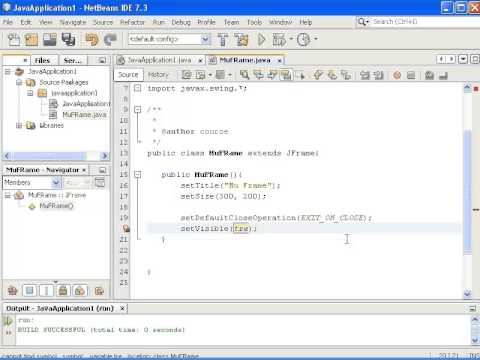 Видео: Java Swing GUI Урок 1 - Frame