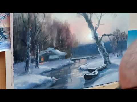 Видео: Пишем картину Хорошилово Ч.2