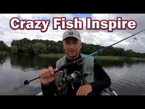 Видео: Ловля окуня на спинниг. Какой купить спиннинг на Окуня ?! Спиннинг ультралайт Crazy Fish Inspire  .